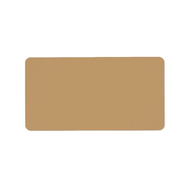 Camel Solid Colour Label (Front)
