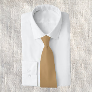 Camel Solid Colour Tie