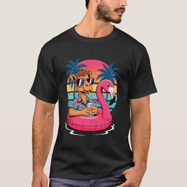 Camel Sunglasses Beach Summer Vacation Pool Float  T-Shirt (Front)