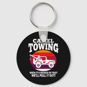 Camel Towing Fun Retro Camel Towing Fun Halloween Key Ring