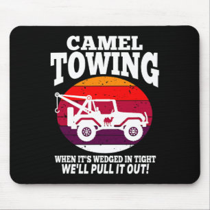 Camel Towing Fun Retro Camel Towing Fun Halloween Mouse Mat