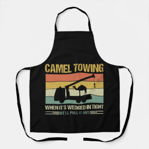 Camel Towing Retro Adult Humor When It's Wedge Apron