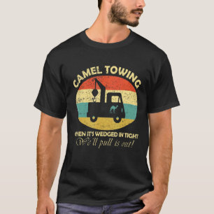 Camel Towing Retro Adult Humour Saying Halloween T-Shirt