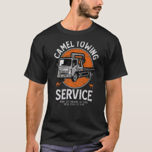 Camel Towing Retro Adult Humour Saying Halloween T-Shirt
