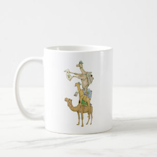 Camel trek funny pryamid coffee mug