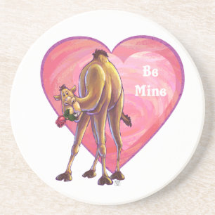 Camel Valentine's Day Coaster
