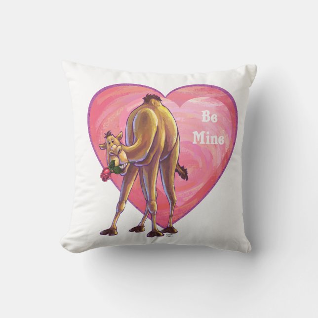 Camel Valentine's Day Cushion (Front)