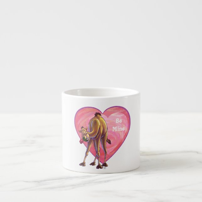 Camel Valentine's Day Espresso Cup (Front)