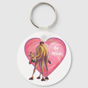 Camel Valentine's Day Key Ring