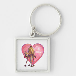 Camel Valentine's Day Key Ring