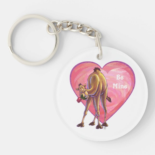 Camel Valentine's Day Key Ring (Front)