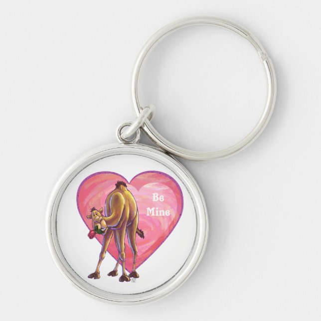 Camel Valentine's Day Key Ring (Front)