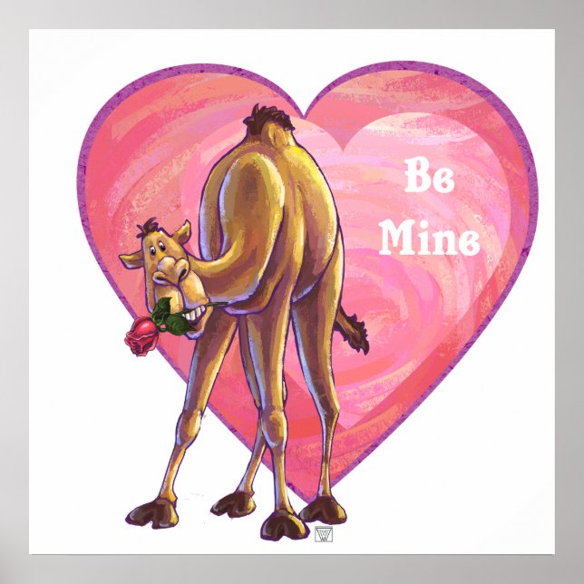 Camel Valentine's Day Poster (Front)
