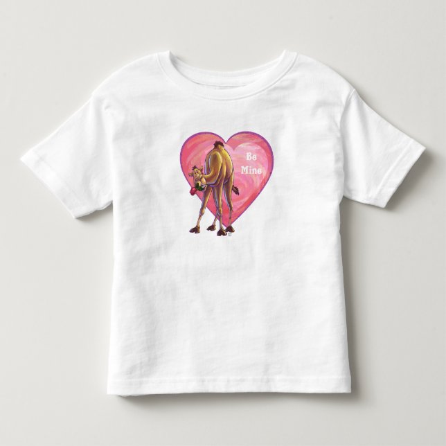 Camel Valentine's Day Toddler T-Shirt (Front)