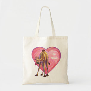 Camel Valentine's Day Tote Bag