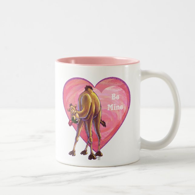 Camel Valentine's Day Two-Tone Coffee Mug (Right)