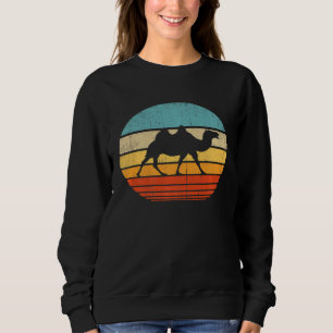 Camel Vintage 60s 70s Retro Zoo Animal Men Women Sweatshirt