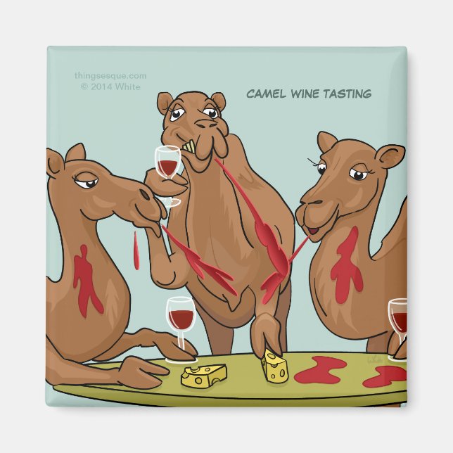 Camel Wine Tasting Magnet (Front)