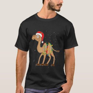 Camel With Christmas Lights Xmas Camel T-Shirt