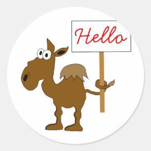 Camel With Sign Sticker
