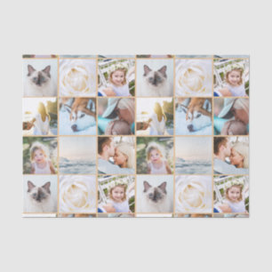 Camel Your Photo Custom Grid Collage Tissue Paper