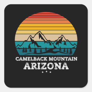 CAMELBACK MOUNTAIN Arizona Square Sticker