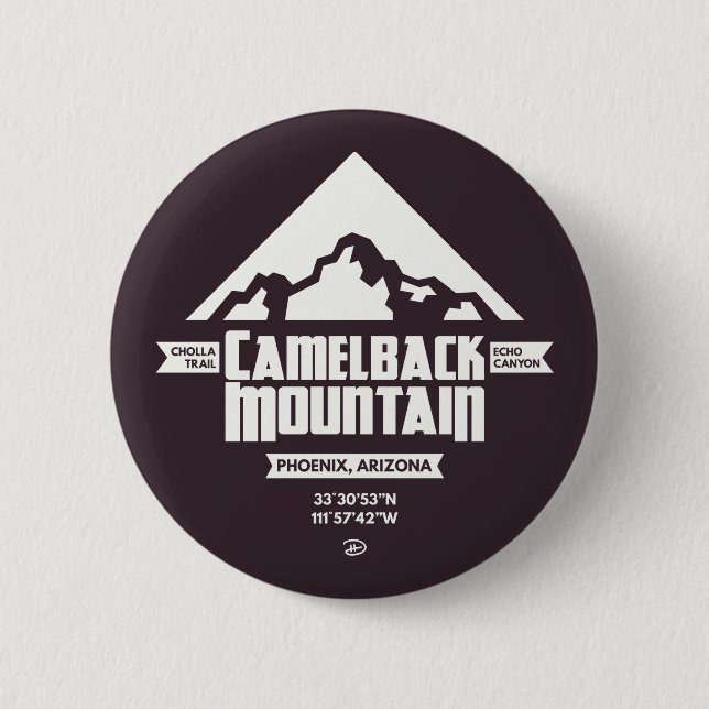 Camelback Mountain (Dark) - Button (Front)