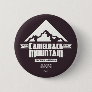 Camelback Mountain (Dark) - Button