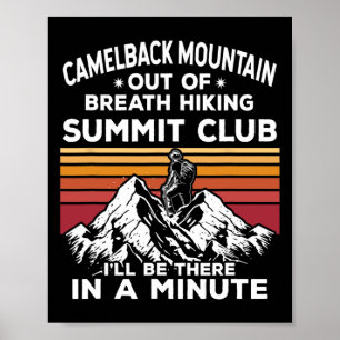 Camelback Mountain Out Of Breath Hiking Summit I'l Poster