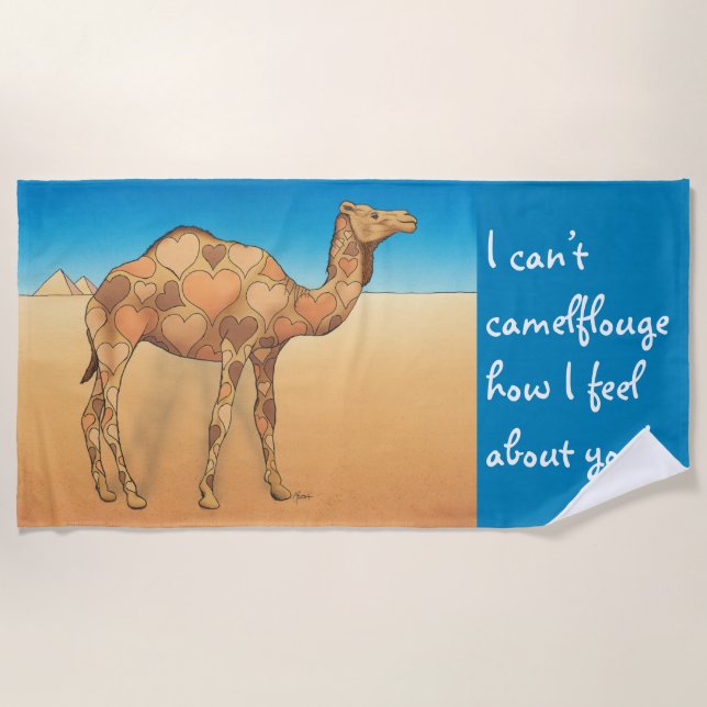 Camelflouge Beach Towel (Front)