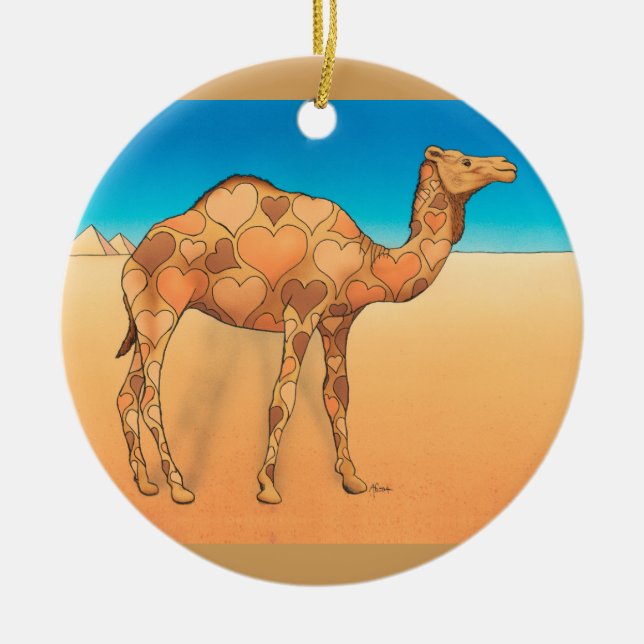 Camelflouge Ceramic Tree Decoration (Front)