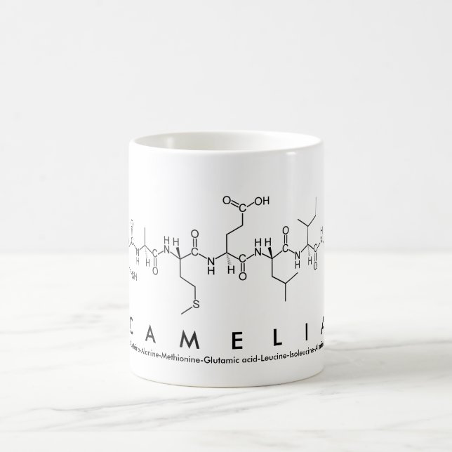 Camelia peptide name mug (Center)