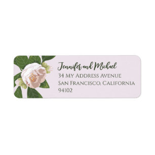 Camellia and Greenery Simple Elegant Wedding
