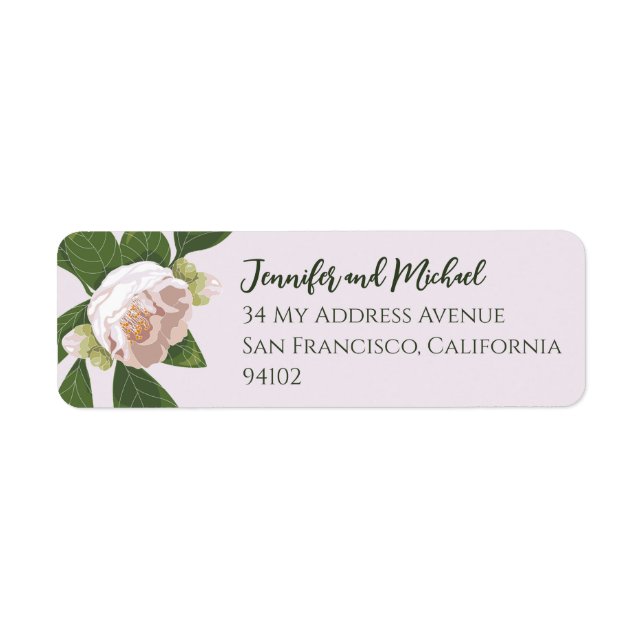 Camellia and Greenery Simple Elegant Wedding (Front)