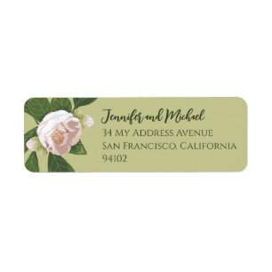 Camellia and Greenery Simple Elegant Wedding