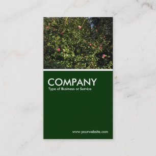 Camellia Bush - Dark Green Business Card