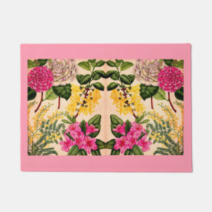 camellia, forsythia, rhododendron and acacia doormat