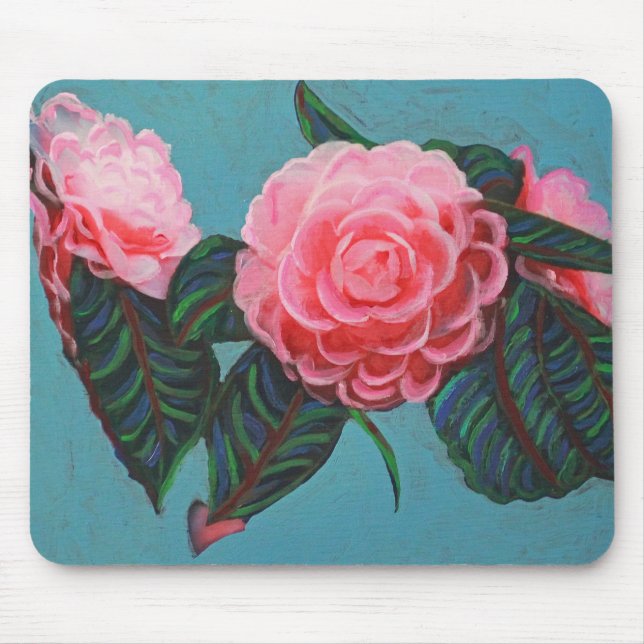 Camellia Japonica Sky Mouse Mat (Front)