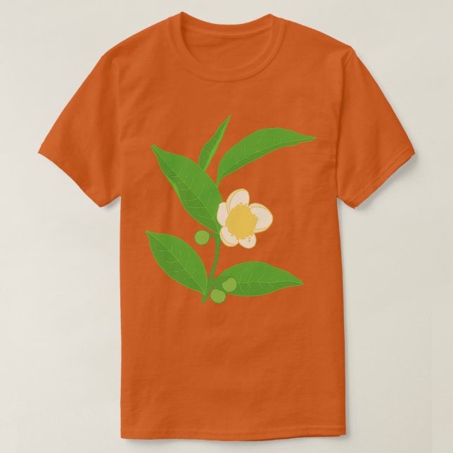 Camellia Sinensis Illustration T-Shirt (Design Front)