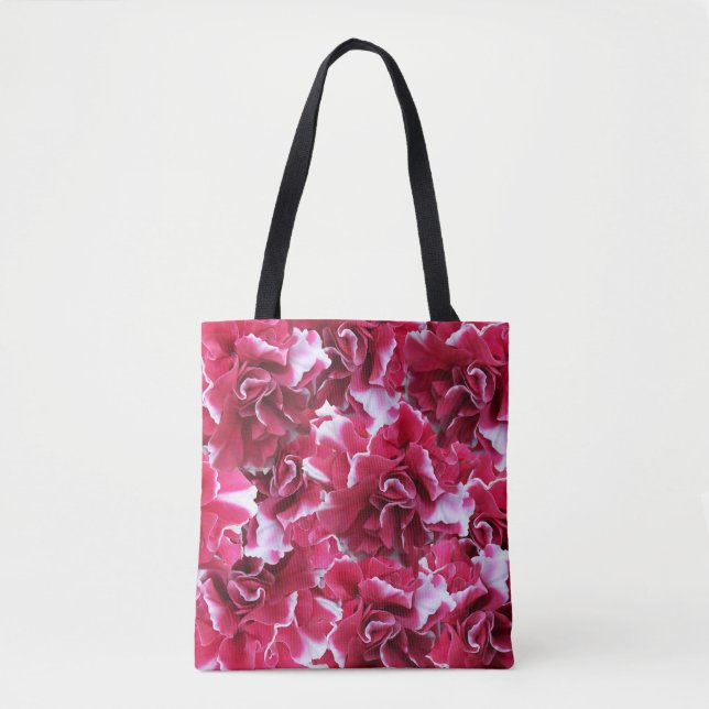Camelot Red Floral Tote Bag (Front)