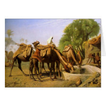 "Camels At the Trough", by Jean Leon Gerome