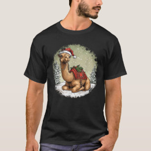Camels Christmas Santa Claus Camel  T-Shirt