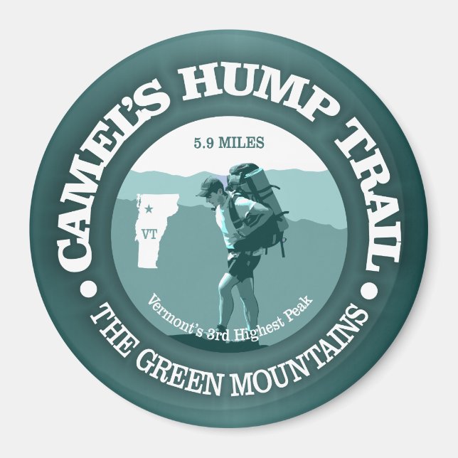 Camel's Hump Trail (T) Magnet (Front)