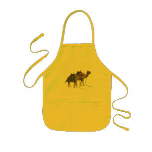 Camels in the desert kids apron