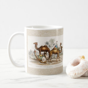 Camels of India Vintage Illustration, 1820 Coffee Mug
