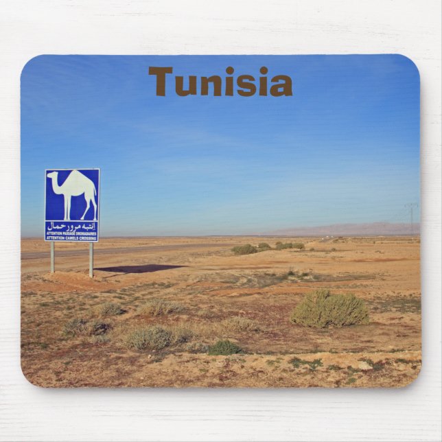 Camels sign, Tunisia Mouse Mat (Front)