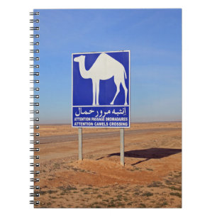 Camels sign, Tunisia Notebook