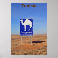 Camels sign, Tunisia