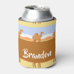 Camels standing in the desert pattern can cooler