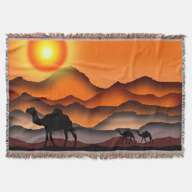 Camels - throw blanket (Front)